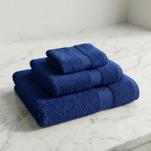 Luna Classic 100% Cotton Towel 70x130cm Blue 425g