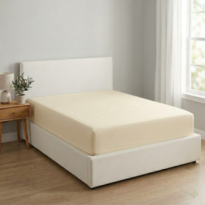Luna Super King Fitted Sheet Cream