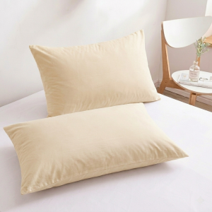 Luna Pillow Case Pair 50x76cm Cream
