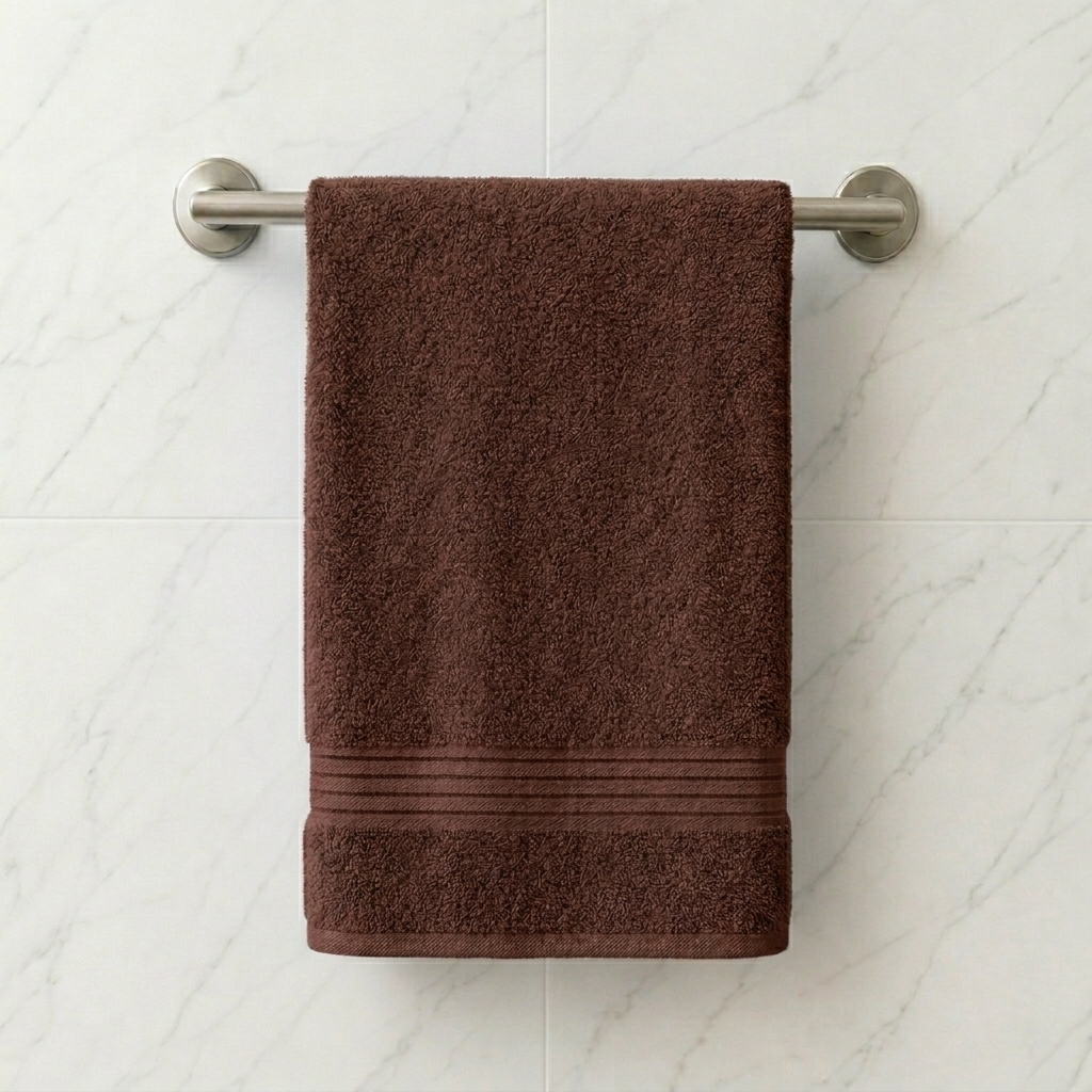 Luna Comfort 100% Cotton Towel 50x100cm DBrown500g - Image 2