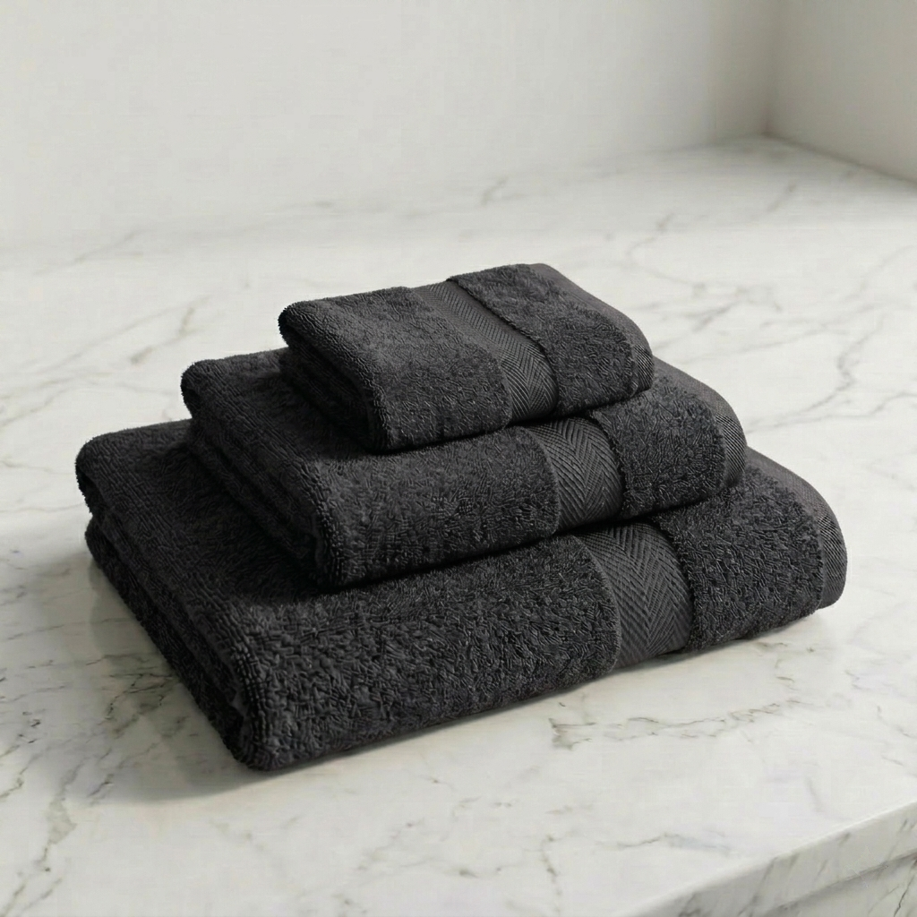 Luna Classic 100% Cotton Towel 70x130cm DGrey 425g - Image 2
