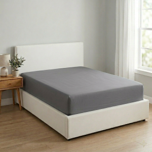Luna Super King Fitted Sheet Grey