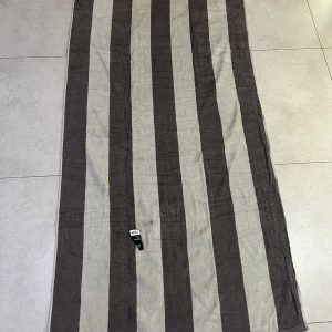 Luna Beach Towel 90x180cm Grey Stripes 450g/m2