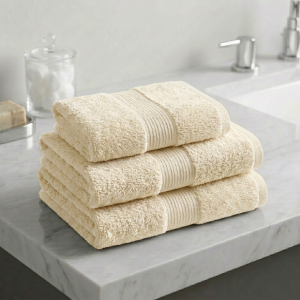Luna 100% Egyptian Cotton Towel 90x150cm Ivory600g