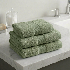Luna 100% Egyptian Cotton Towel 70x140cm LGree600g