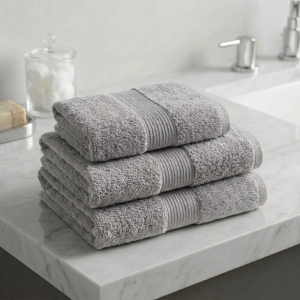 Luna 100% Egyptian Cotton Towel 70x140cm LGrey600g