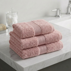 Luna 100% Egyptian Cotton Towel 70x140cm Pink 600g
