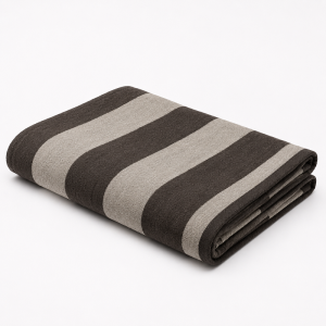 Luna Beach Towel 90x180cm Grey Stripes 450g/m2