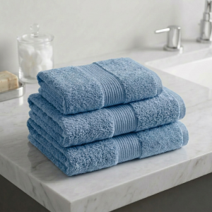 Luna 100% Egyptian Cotton Towel 70x140cm PBlue600g