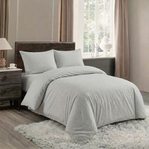 Luna Double Printed Duvet Set Aztec Grey