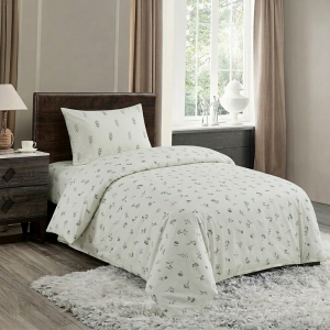 Luna Single Printed Duvet Set Botanical Leaves