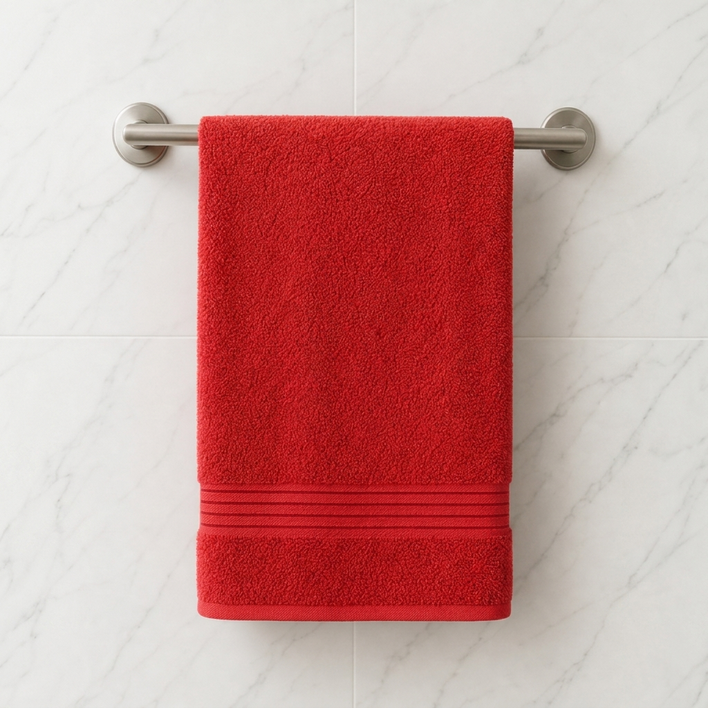 Luna Comfort 100% Cotton Towel 50x100cm Red 500g - Image 2