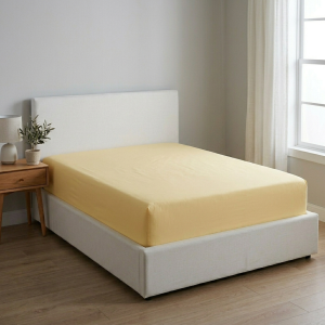 Luna Super King Fitted Sheet Vanilla