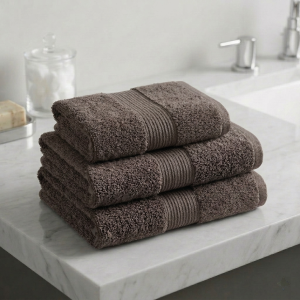 Luna 100% Egyptian Cotton Towel 70x140cm Taupe600g