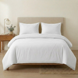 Luna Super King Duvet Set White