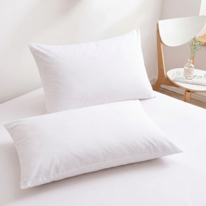 Luna Pillow Case Pair 50x76cm White