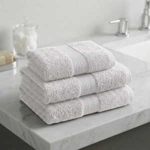 Luna 100% Egyptian Cotton Towel 90x150cm White600g