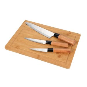 Knife Set 4 Pcs with Cutting Board