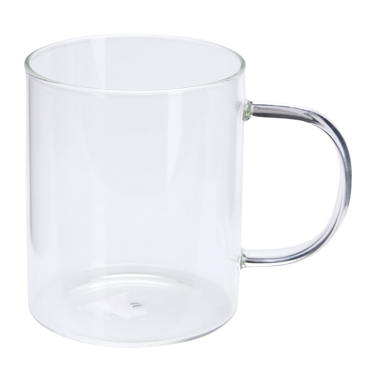 Glass Mug with Handle 400ml 3 Pcs - Image 3