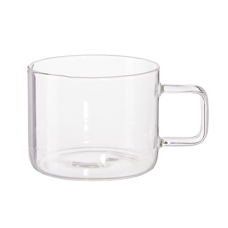 Glass Tea Mug with Handle 375ml - Image 2