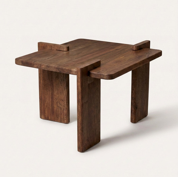 Side Table Mango Wood 55x59x35cm - Image 3