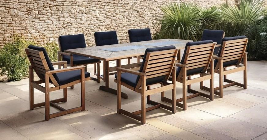Marquise Table Granite Top 240x120cm Incl 8 Chairs - Image 5