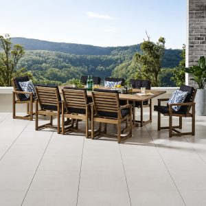 Marquise Table Granite Top 240x120cm Incl 8 Chairs