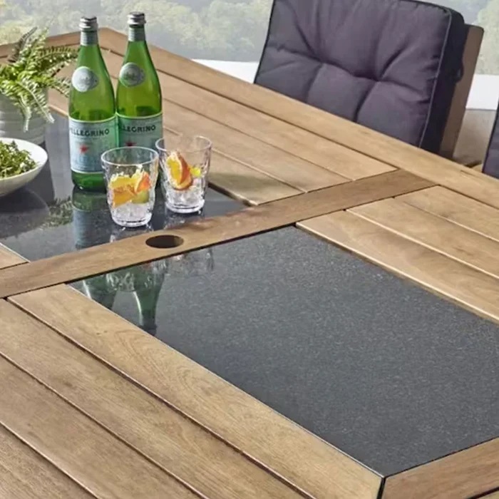 Marquise Table Granite Top 240x120cm Incl 8 Chairs - Image 4