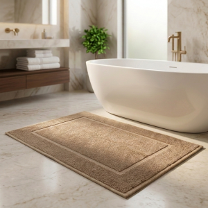 Luna Cotton Bath Mat 50x70cm Sand