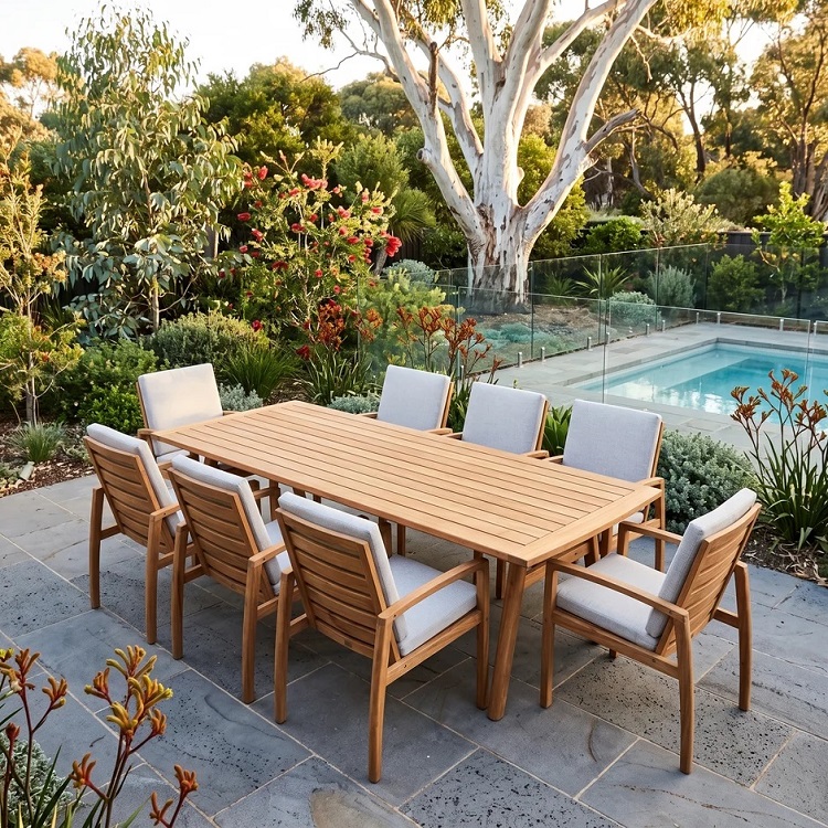 Sawyer Dining Table 240x100cm Incl 8 Chairs - Image 2