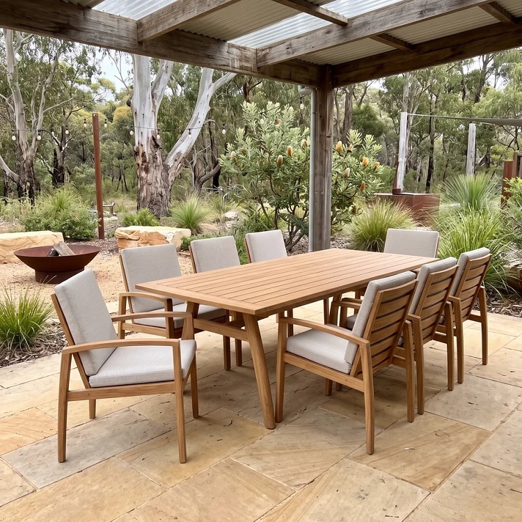 Sawyer Dining Table 240x100cm Incl 8 Chairs - Image 3