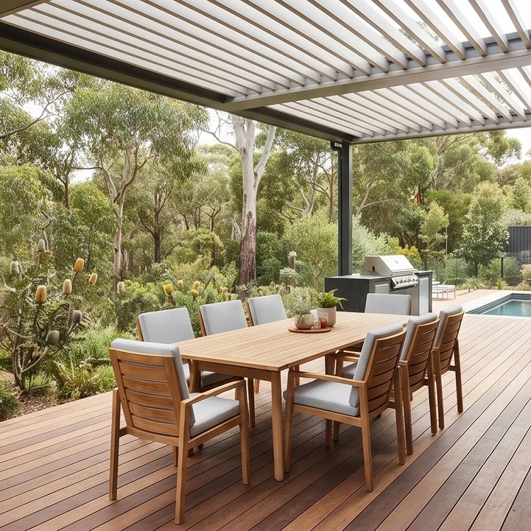 Sawyer Dining Table 240x100cm Incl 8 Chairs - Image 5