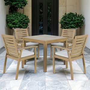 Southbank Dining Table 90x90cm Incl 4 Chairs