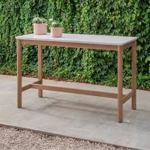 Talara Rect Bar Table 140cm with Cement Top