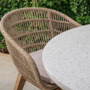Talara Round Table 120cm with Cement Top