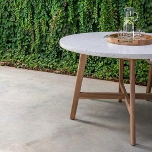Talara Round Table 120cm with Cement Top