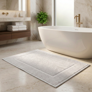 Luna Cotton Bath Mat 50x70cm White