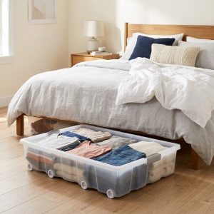 Storage Box with Wheels 55Lt