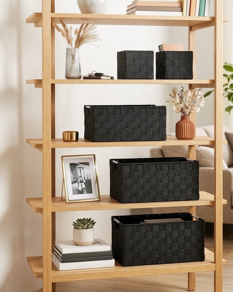 Basket Black Rectangular XS 2 Pcs - Image 3