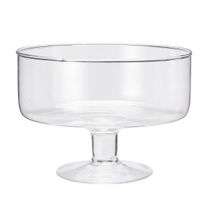 Footed Glass Bowl 19x14cm