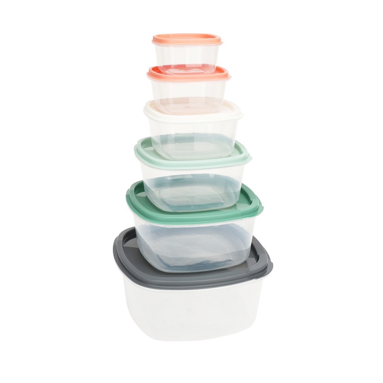 Storage Box with Lid Set 6 Pcs - Image 2