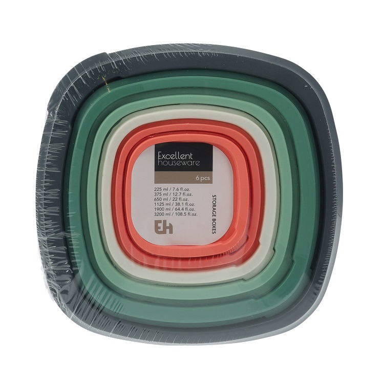 Storage Box with Lid Set 6 Pcs - Image 3