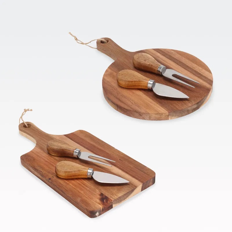 Cheese Board with 2 Knives (2 Designs)