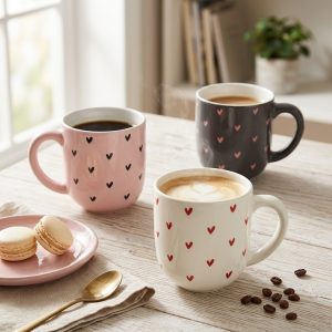 Hearts Stoneware Mug 300ml (3 Colours)