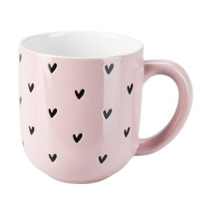 Hearts Stoneware Mug 300ml (3 Colours)