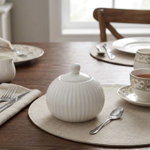 Porcelain Sugar Bowl with Lid 310ml