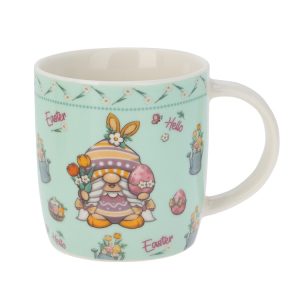 Easter Gnome Porcelain Mug 325ml (4 Colours)