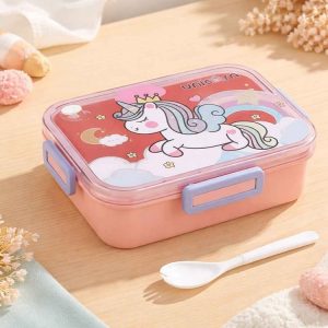 Kids Lunchbox with Spork 23x17cm (2 Designs)