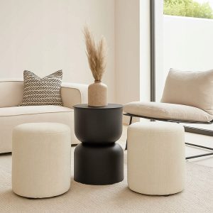 Side Table 31x46cm Black