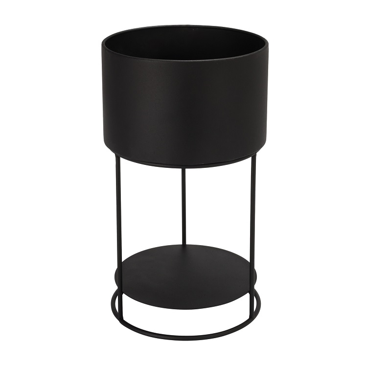 Free Standing Flower Pots Black Small - Image 3